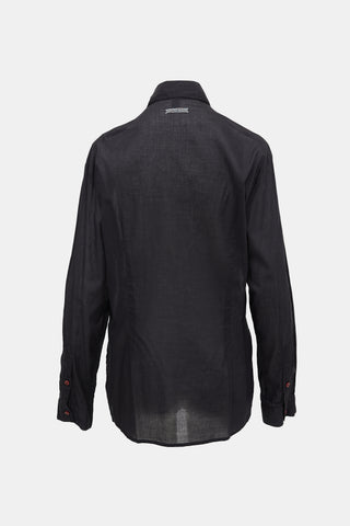 Jean Paul Gaultier Semi Sheer Embellished Shirt