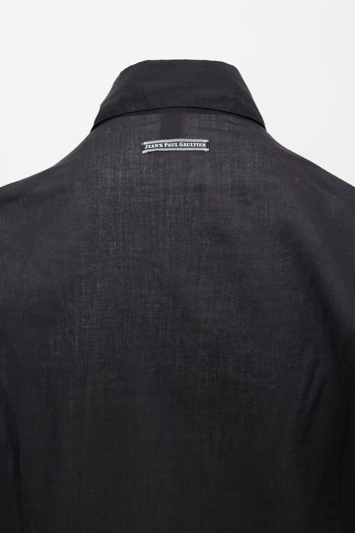 Jean Paul Gaultier Semi Sheer Embellished Shirt