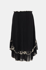 Jean Paul Gaultier Vintage Sheer Knit Ruffled Skirt