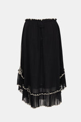 Jean Paul Gaultier Vintage Sheer Knit Ruffled Skirt