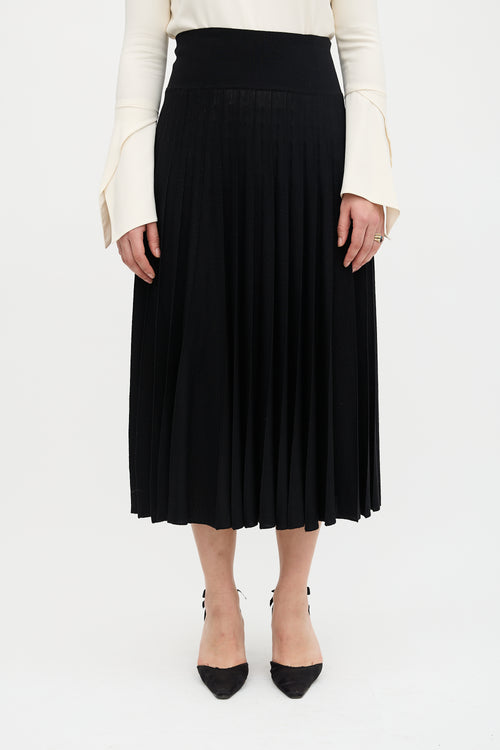 Jean Paul Gaultier Vintage Wool Knit Pleated Skirt