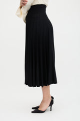 Jean Paul Gaultier Vintage Wool Knit Pleated Skirt