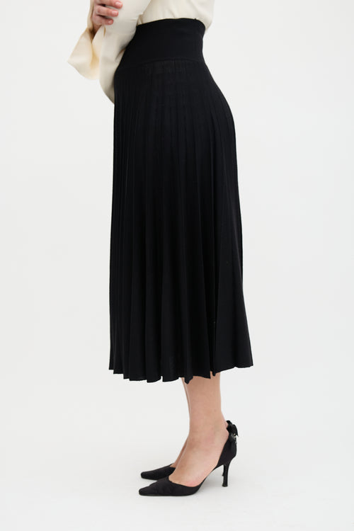 Jean Paul Gaultier Vintage Wool Knit Pleated Skirt
