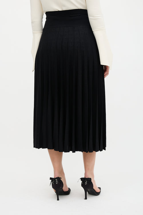 Jean Paul Gaultier Vintage Wool Knit Pleated Skirt