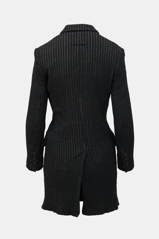Jean Paul Gaultier Vintage Wool Ribbed Blazer Dress