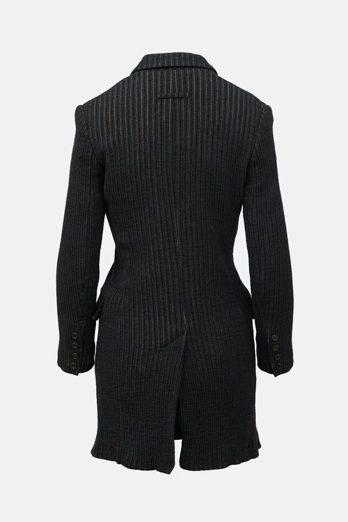 Jean Paul Gaultier Vintage Wool Ribbed Blazer Dress