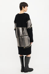 Jean Paul Gaultier Wool Cable Knit Zip Sweater