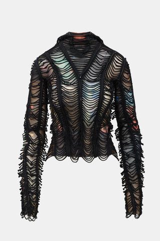 Jean Paul Gaultier X Shayne Oliver Slashed City Hoodie