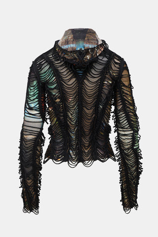 Jean Paul Gaultier X Shayne Oliver Slashed City Hoodie