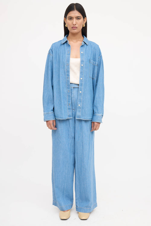 Jenni Kayne Denim Button Up Shirt