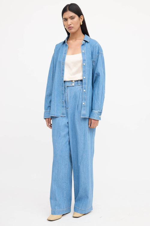 Jenni Kayne Denim Wide Leg Jeans