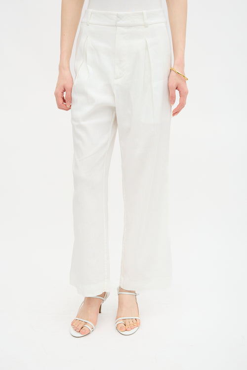 Linen Straight Leg Trouser