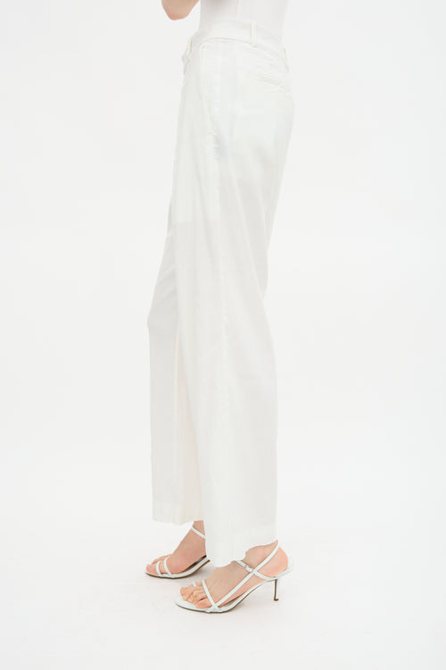 Linen Straight Leg Trouser