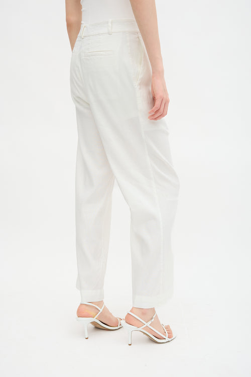 Linen Straight Leg Trouser