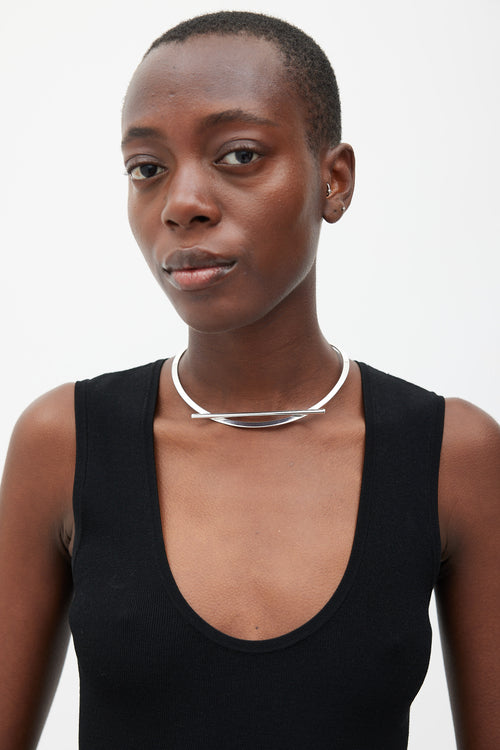 Silver Bar Choker