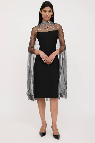 Jenny Packham Sheer Crystal Dress