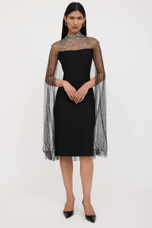 Jenny Packham Sheer Crystal Dress
