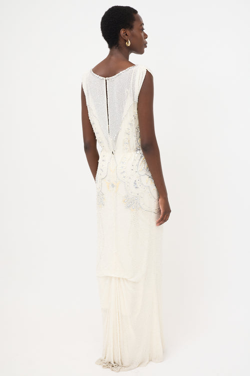 Jenny Packham Silk Embellished Dress