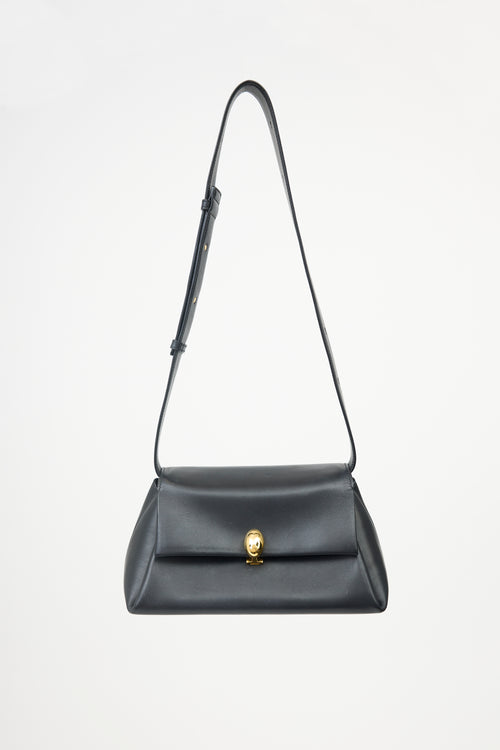 Jil Sander Leather Almond Shoulder Bag