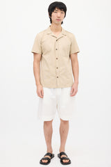 Jil Sander Beige Short Sleeve Shirt