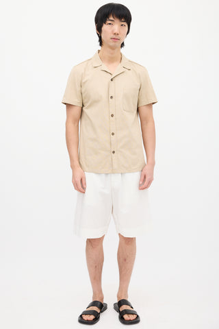 Jil Sander Beige Short Sleeve Shirt