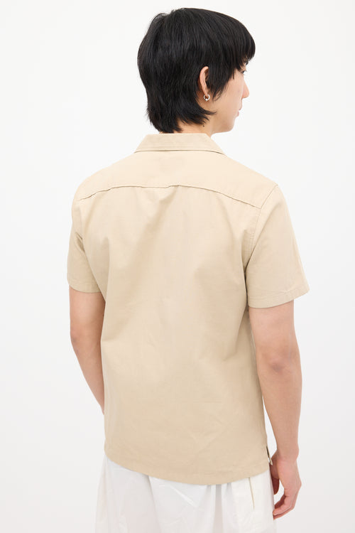 Jil Sander Beige Short Sleeve Shirt