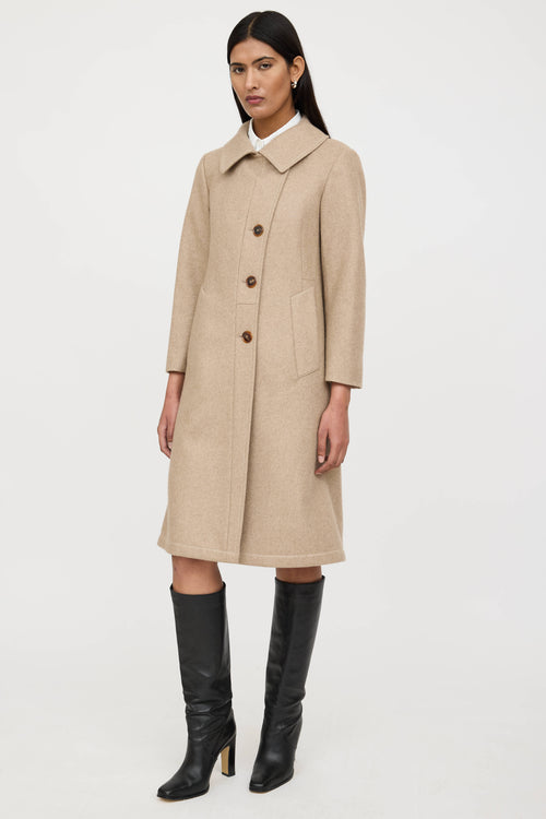 Jil Sander Cashmere Pointed Collar Coat