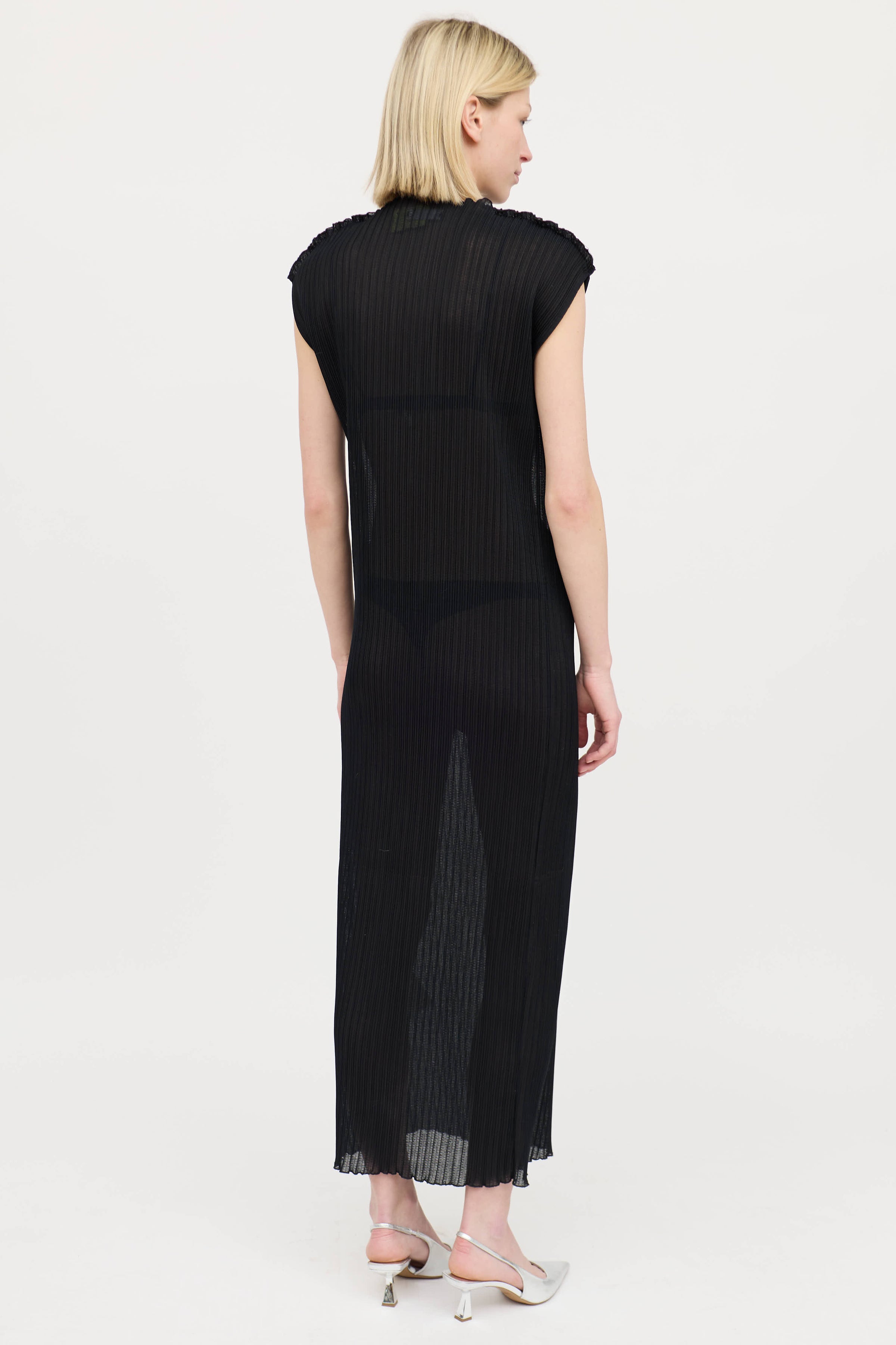 jil sander pleated taffeta maxi dress Jil Sander Pleated Taffeta Maxi Dress