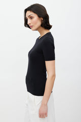 Jil Sander Black Short Sleeve T-Shirt