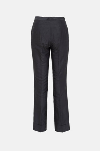 Jil Sander Silk Straight Leg Trouser