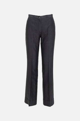 Jil Sander Silk Straight Leg Trouser