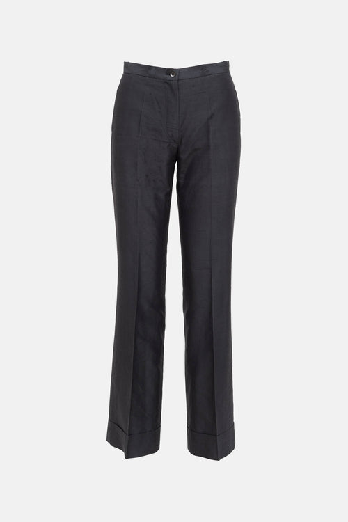 Jil Sander Silk Straight Leg Trouser