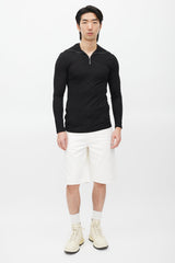 Jil Sander Black & White Zip Top