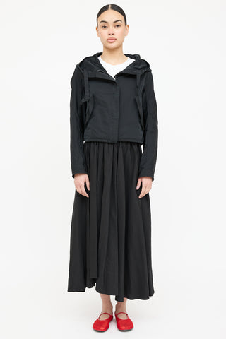 Jil Sander Nylon Hooded Cropped Jacket
