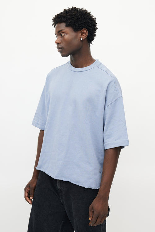 Jil Sander // Blue Short Sleeve Sweatshirt – VSP Consignment