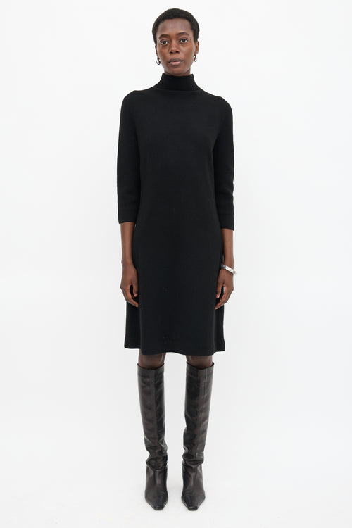 Jil Sander Cashmere Mock Neck Dress