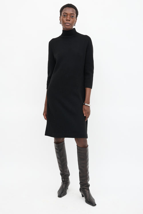 Jil Sander Cashmere Mock Neck Dress