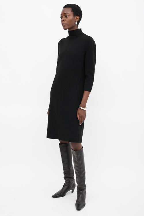 Jil Sander Cashmere Mock Neck Dress