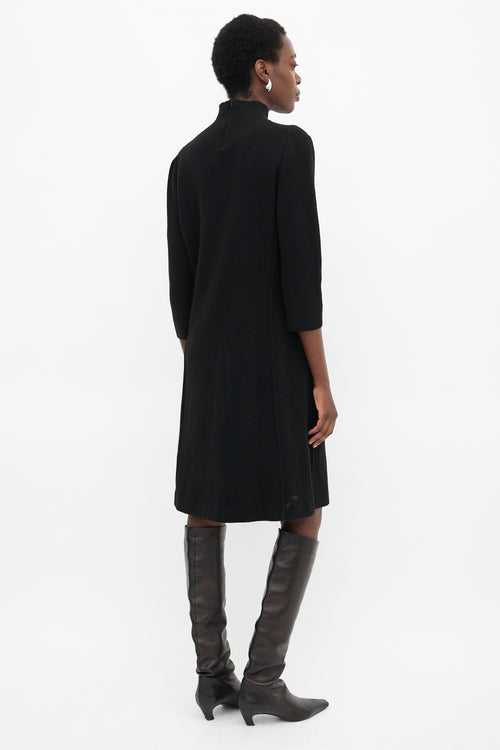 Jil Sander Cashmere Mock Neck Dress