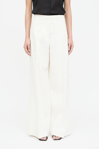 Jil Sander Linen Wide Leg Trouser
