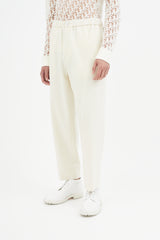 Jil Sander Cream Wool Trouser