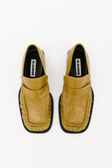 Jil Sander Crinkled Patent Loafer