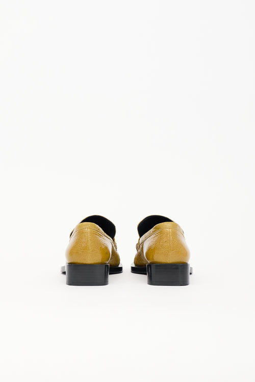 Jil Sander Crinkled Patent Loafer