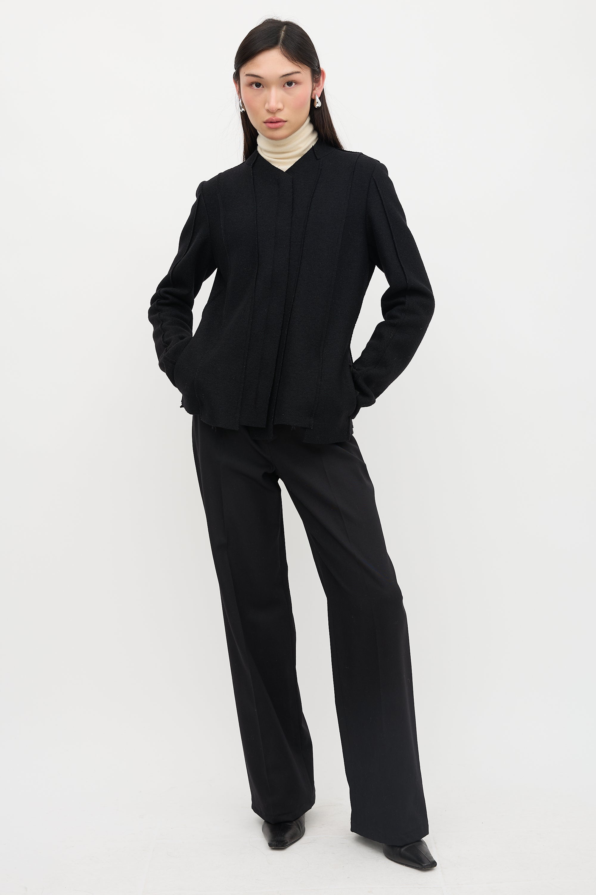 Jil Sander // Felted Wool Zip Jacket – VSP Consignment
