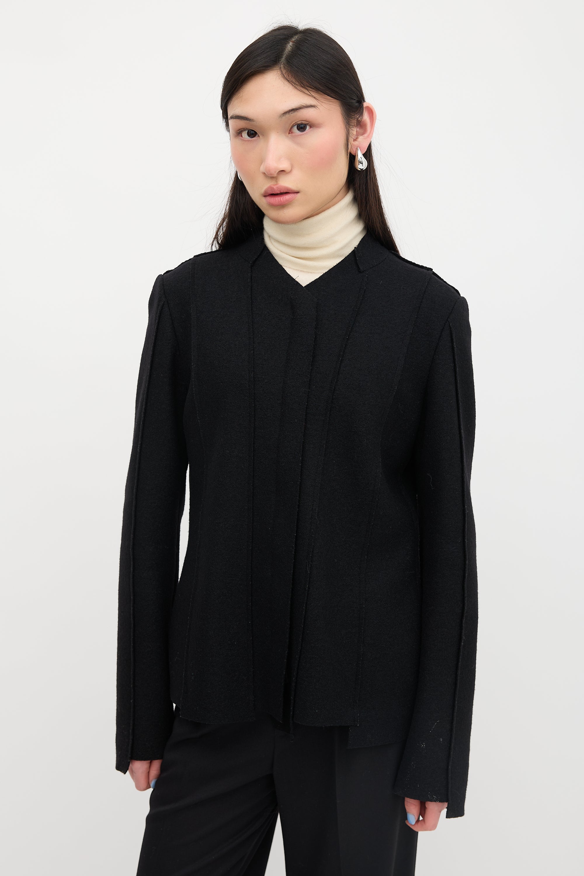 Jil Sander // Felted Wool Zip Jacket – VSP Consignment