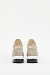 Jil Sander Beige & Multi Leather Colourblock Platform Loafer