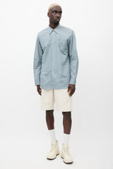 Jil Sander Grey Poplin Shirt