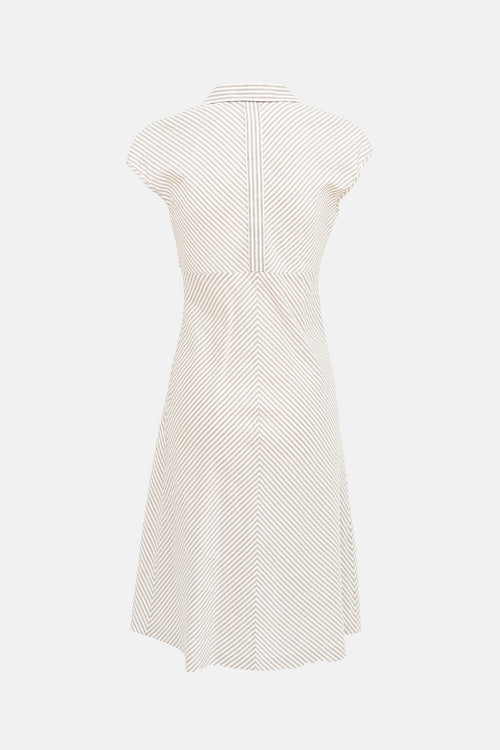 Jil Sander Striped Tie Dress