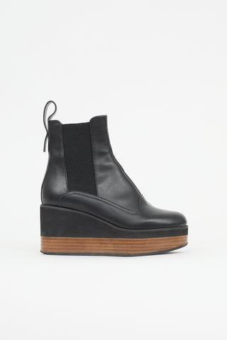 Jil Sander Leather Platform Boot