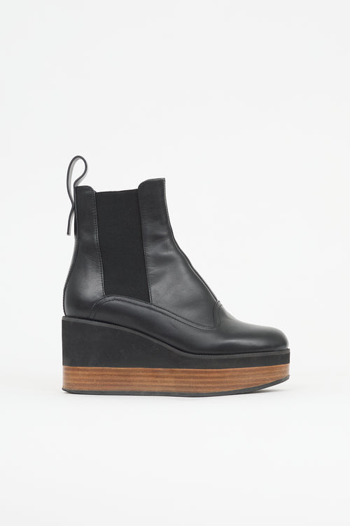 Jil Sander Leather Platform Boot